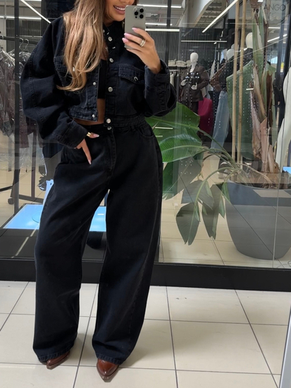 Denim Jacket - Black