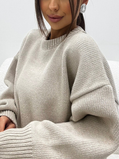 Merino wool sweater - Beige