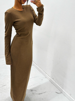 Cotton long dress - Khaki