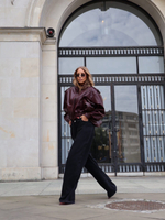 Eco leather jacket - Maroon