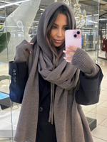 Wełniany szal - Cappuccino