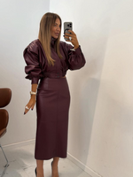 Suede Skirt - Milk Chocolate