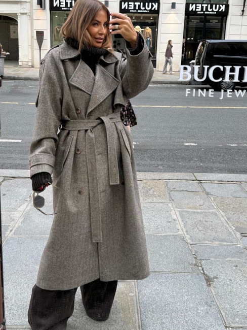 Wool coat - Cognac