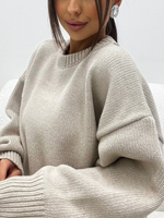 Merino wool sweater - Beige