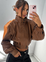 Eco leather jacket - Camel