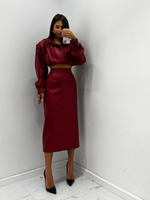 Suede Skirt - Milk Chocolate