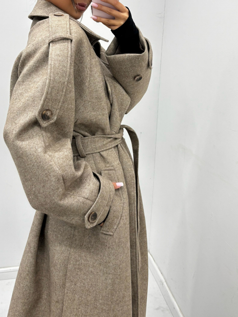 Wool coat - Cognac