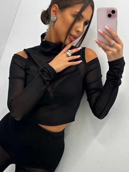 Tuba midi dress - black