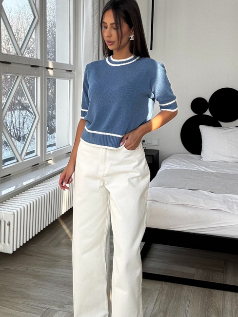 Sweter Bianca - Jeansowy