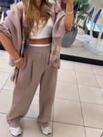 Komplet dresowy oversize - Mokka