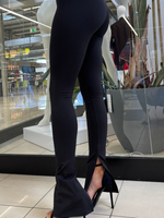 Leggings with slit - Black