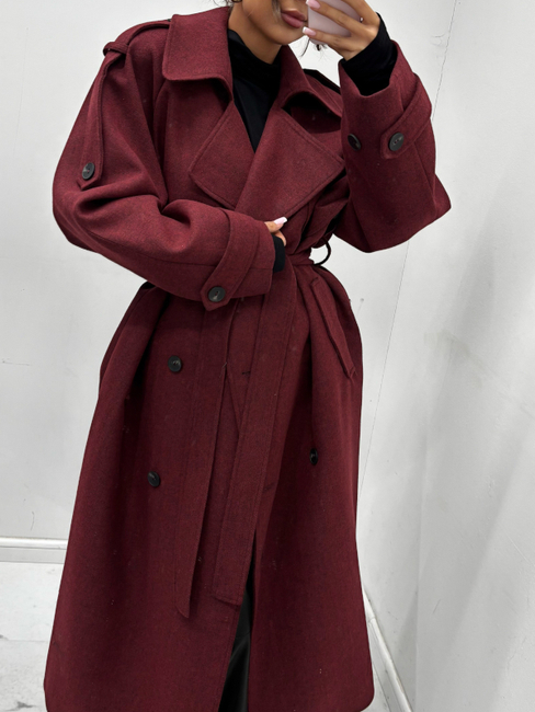 Wool coat - Cognac