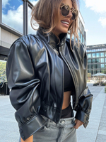 Eco leather jacket - Black