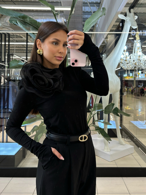 Golf with flower - Black