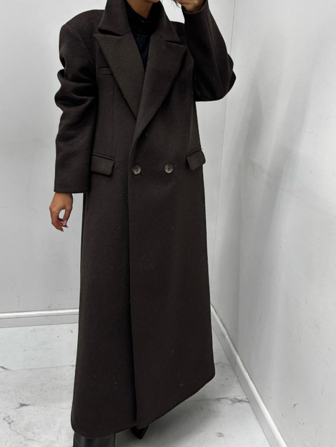 Wool coat - Cognac