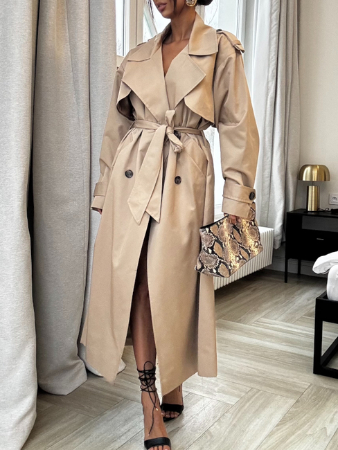 Płaszcz/Trencz - Beż