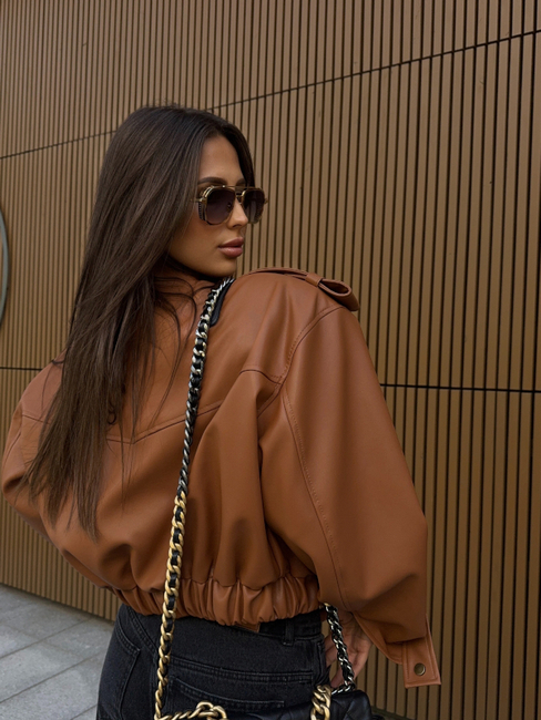 Eco leather jacket - Carmel