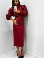 Suede Skirt - Milk Chocolate