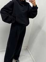 Basic sweatshirt set with hood - Orange