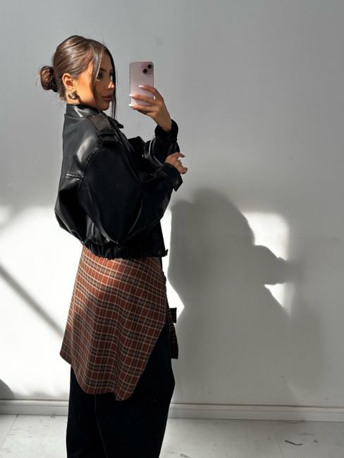 Eco leather jacket - Black