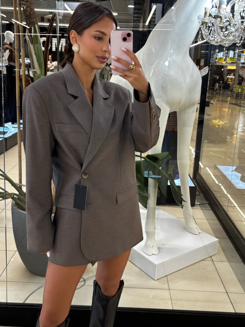 Marynarka 2w1 - Taupe