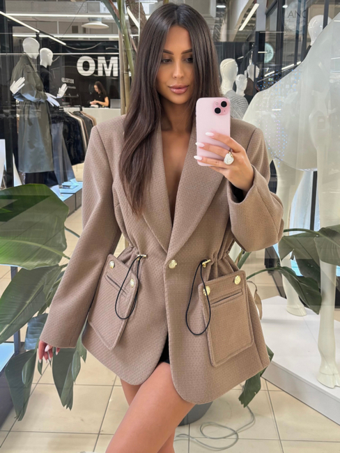 ROGER jacket/coat - Cappucino