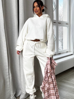 Basic sweatshirt set with hood - Orange