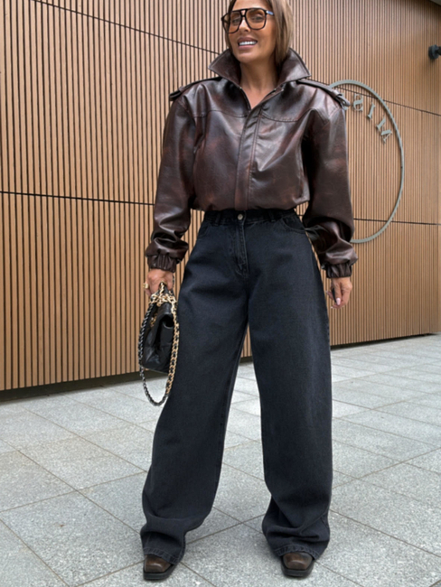 Oversize jeans - Graphite