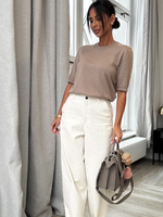 Merino wool sweater - Cream