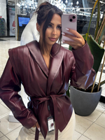 Leather jacket - Maroon