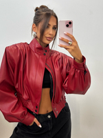Eco leather jacket - Red