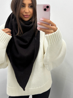 Wełniana chusta - Czekolada