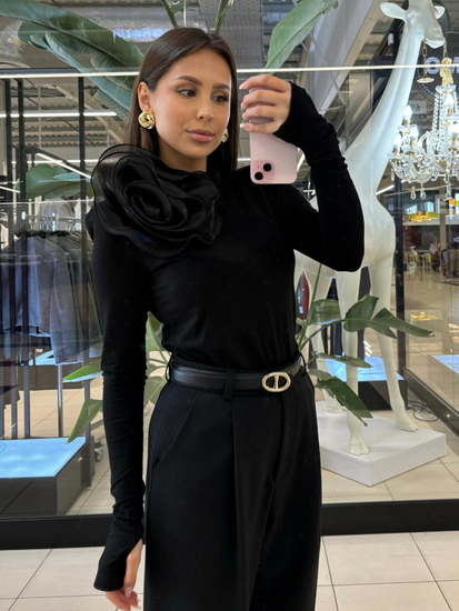 Golf with flower - Black