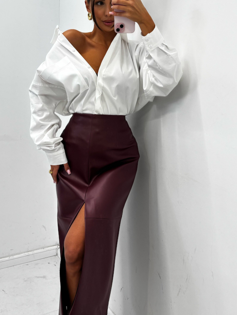 Suede Skirt - Milk Chocolate