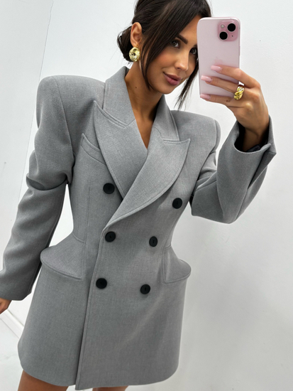 Marynarko-sukienka Hourglass - Szary