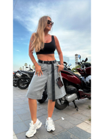 Denim bermudas - Grey 