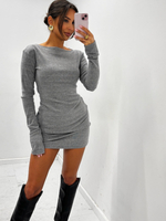 Cotton dress - Black