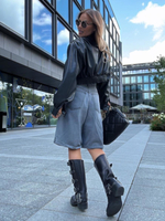 Eco leather jacket - Black