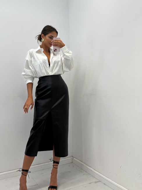 Suede Skirt - Milk Chocolate