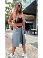 Denim bermudas - Grey 