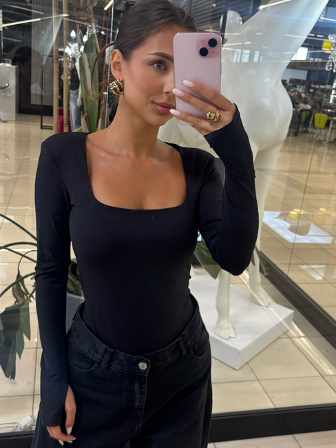 Damskie body caro - Czarny