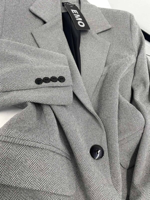 Women's Holly herringbone jacket - Black