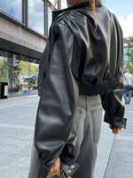 Eco leather jacket - Black