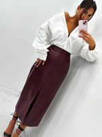 Suede Skirt - Milk Chocolate