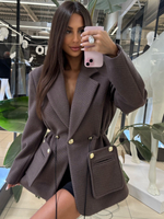 ROGER jacket/coat - Chocolate