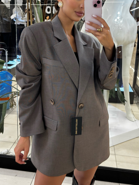 Marynarka 2w1 - Taupe