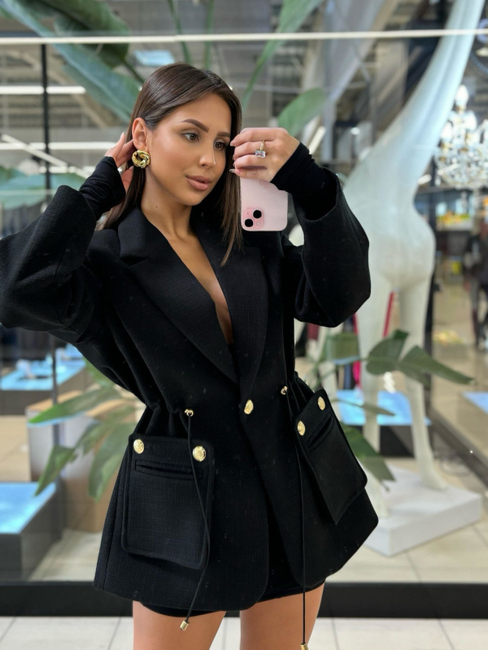 Marynarka/Płaszcz ROGER - Czarny