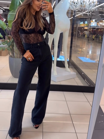 Jeansy CLASSIC FIT - Czarny